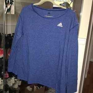 Blue Adidas long sleeve shirt